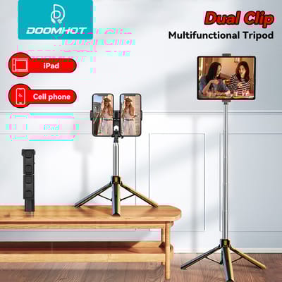 DoomHot Selfie Stick / Accessories Bluetooth Remote Dual Cell Phone Holder