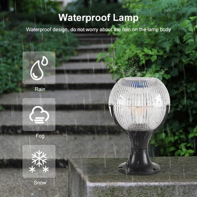 Auoyo Solar LED Light Courtyard Fence