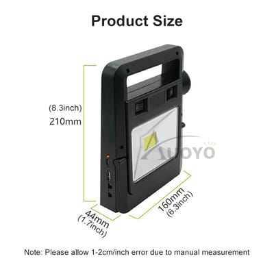 Auoyo Portable Solar Panel Light Solar
