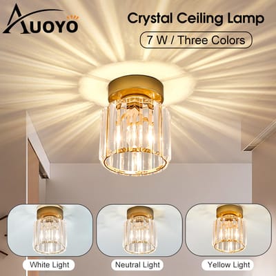 Auoyo Crystal Ceiling Lamp  Wall Lamp