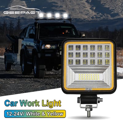 Geepact 45 LED Spotlight Headlight for Car/ Boat /Truck/ Motorcycle/ Construction