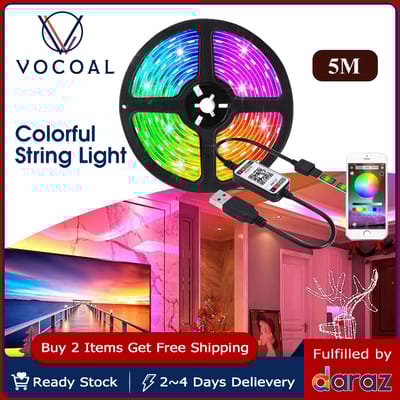 Vocoal LED Strip Lights RGB 60 150 LED