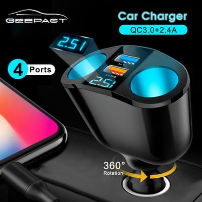 Geepact Car Charger Quick Charge3.0