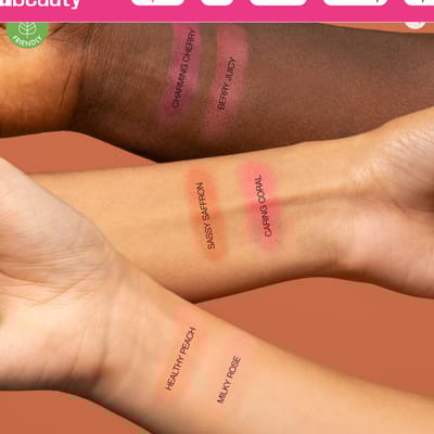 GloWish Cheeky Vegan Blush Powder- sassy safron - Image 2