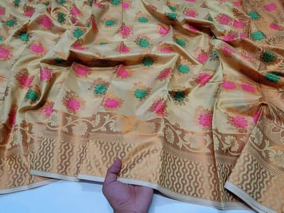 Soft silk katan sharee - Image 5