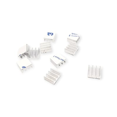2pcs Mini Aluminum Heatsink – 11×11×5mm | Radiator Cooler for Chipset, IC & MOSFET | Compact Heat Dissipation Pads