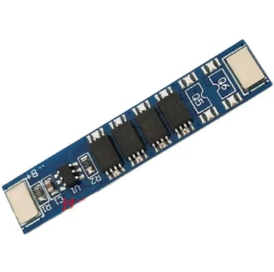 1S 10A 3.7V Lithium-Ion Battery Protection Board – 4MOS BMS PCM Module | Blue | For 18650 Battery S0322