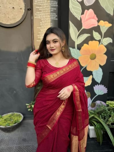 Check Sharee with running blause pcs - Image 1