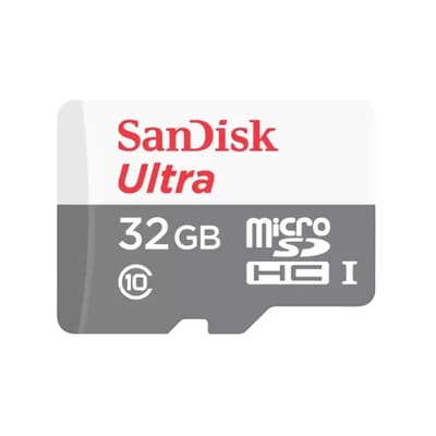 SanDisk Ultra 32GB Class-10 100mbps Micro SDHC UHS-I Memory Card (SDSQUNR-032G-GN3MN)