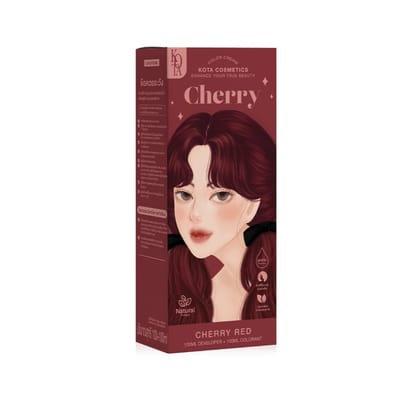 Kota Cosmetics Hair Color Cream Cherry - Cherry Red - Image 1