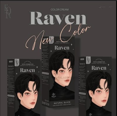 Kota Cosmetics Hair Color Cream Raven - Natural Black - Image 3