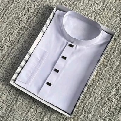 White cotton panjabi 990 tk