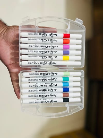 Acrylic Brush Pen - 12 Colors