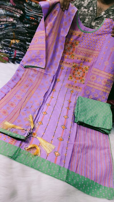 আড়ং বুটিক থ্রি পিস - Image 5