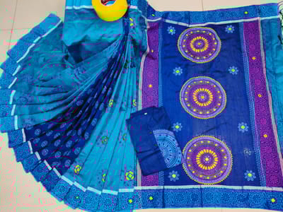 শাড়ি পাঞ্জাবি কাপল সেট - Image 2