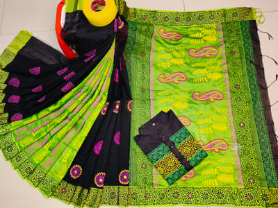 শাড়ি পাঞ্জাবি কাপল সেট - Image 6