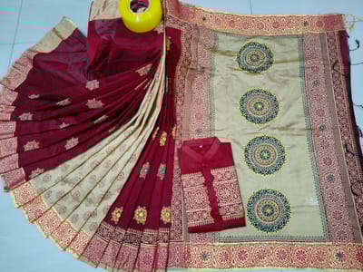 শাড়ি পাঞ্জাবি কাপল সেট - Image 7