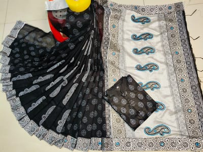 শাড়ি পাঞ্জাবি কাপল সেট - Image 8