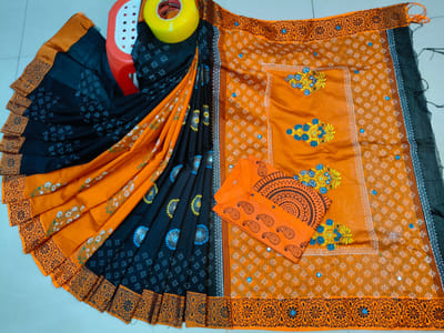 শাড়ি পাঞ্জাবি কাপল সেট - Image 9