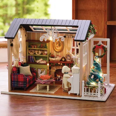 Playmoji DIY Miniature House - Holiday Times (With Dust Cover)