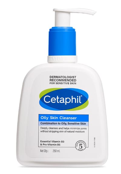 Cetaphil Oily Skin Cleanser, Daily Face Wash For Oily, Acne Prone Skin, Gentle Foaming, 250Ml - Image 1