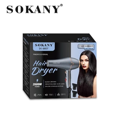 SOKANY SK-8807 Multifunctional Electric Hair Dryer Hair Styling Dryer Air Dryer 2600W - Image 1