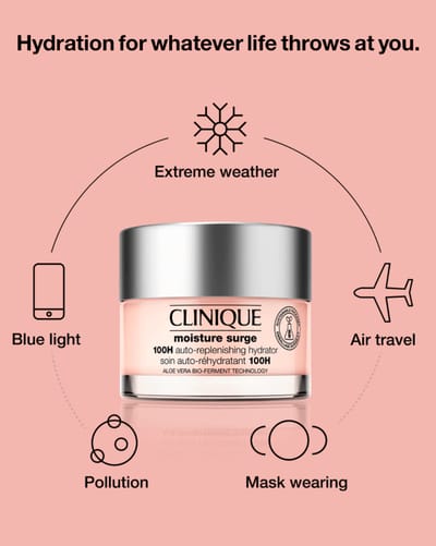 Clinique Moisture Surge™ 100H Auto-Replenishing Hydrator, 50ml (without packet) - Image 2