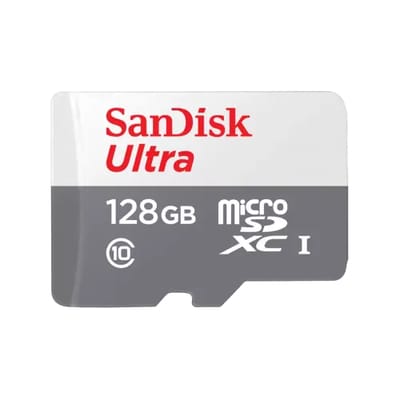 SanDisk Ultra 128GB Class-10 100mbps Micro SDXC UHS-I Memory Card (SDSQUNR-128G-GN6MN)
