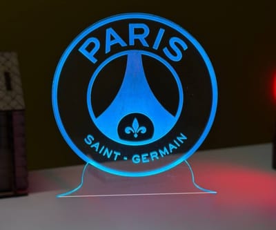 GearUP Acrylic Multicolor Night Lamp (Only Acrylic) PSG Logo