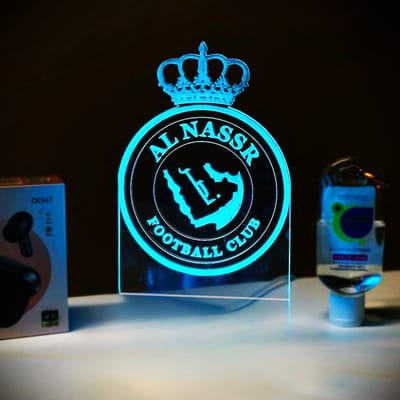 GearUP Acrylic Multicolor Night Lamp (Only Acrylic) Al-Nassr FC