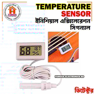White Mini LCD Digital Thermometer Hygrometer Temperature Sensor Humidity Meter