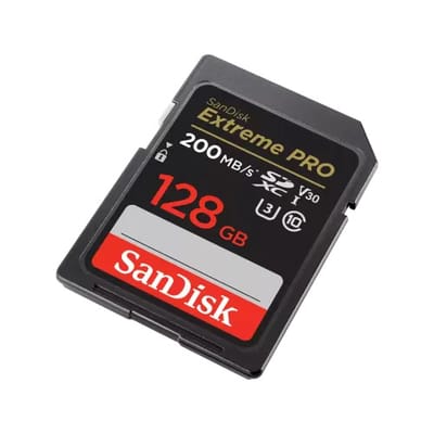 SanDisk Extreme PRO 128GB 200mbps SDXC UHS-I Memory Card (SDSDXXD-128G-GN4IN)