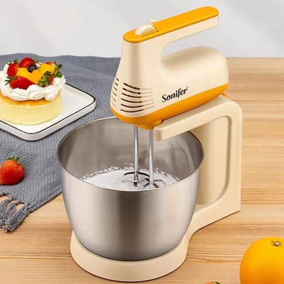 Sonifer Stand Mixer SF-7029 (150W, 3.5L) Stainless Steel bowl 5 speeds automatic electric mixer