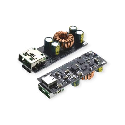 60W 6-35V DC to USB Type C PD 3.0 QC4 Type A QC3.0 DC Fast Charge 12V 24V Step-Down Power Module Buck USB Type-C Mobile Phone Quick Charge Adapter