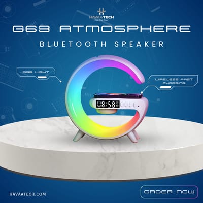G63 Atmosphere RGB Light Bluetooth Speaker With Wireless Charging