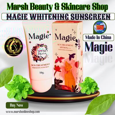 👉🔰MAGIE WHITENING SUNSCREEN(50G)