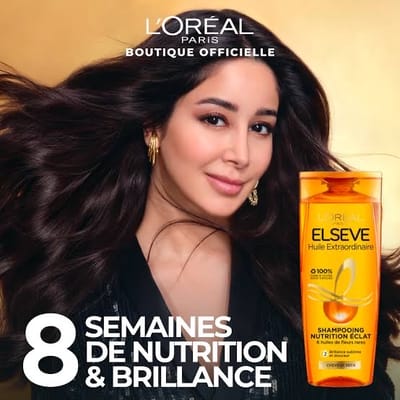 L'Oréal Paris Elsève Huile Extraordinaire Nourishing Shampoo for Dry Hair 300 ml - Image 3