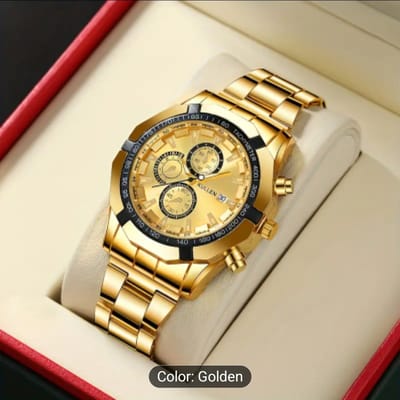 Men's Watches,Three Eye Sports Calendar Waterproof Watch 004