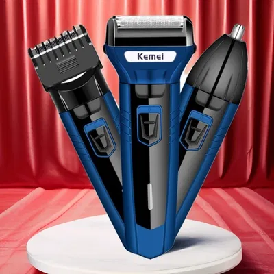 Kemei KM-6330 3-in-1 Hair Shaving Machine Grooming Kit
