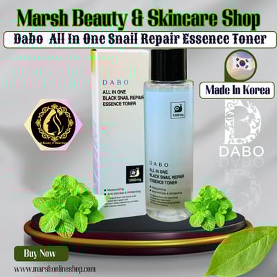👉🔰Dabo All in One Black Snail Repair Essence Toner(100g)
