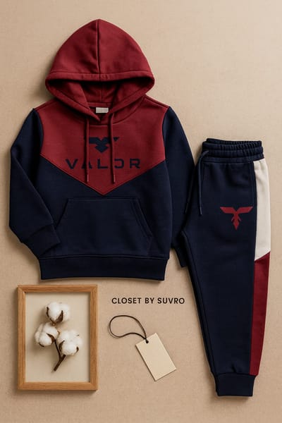 Kids Hoddie Set V Contrast - Image 4