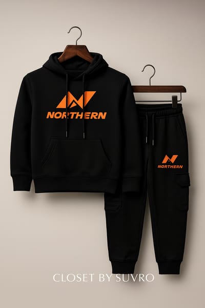 Kids Hoddie Set ( Norther Black) - Image 4