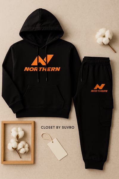 Kids Hoddie Set ( Norther Black) - Image 5