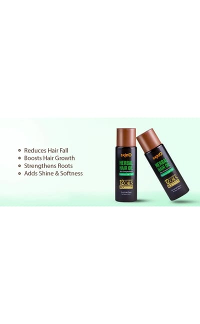 skin'O Herbal Hair Oil With Dragobotania Reduces Hair fall 100 ml - Image 3