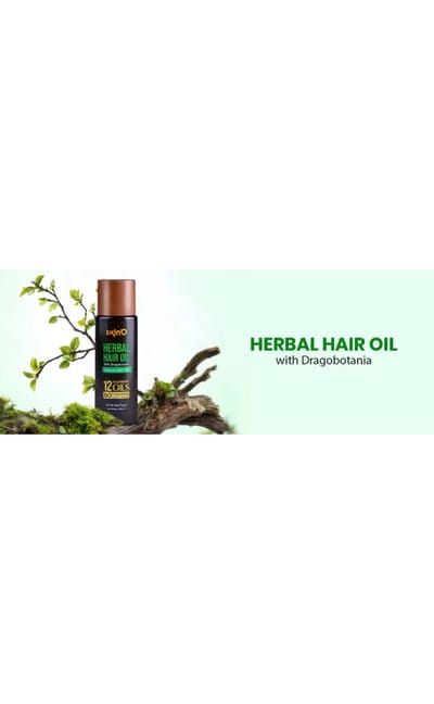 skin'O Herbal Hair Oil With Dragobotania Reduces Hair fall 100 ml - Image 4
