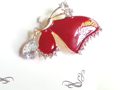 Stone & Metal Brooch