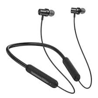Hoco ES70 Long Battery Backup Bluetooth Neckband – Black Color