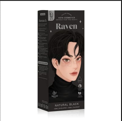 Kota Cosmetics Hair Color Cream Raven - Natural Black - Image 1