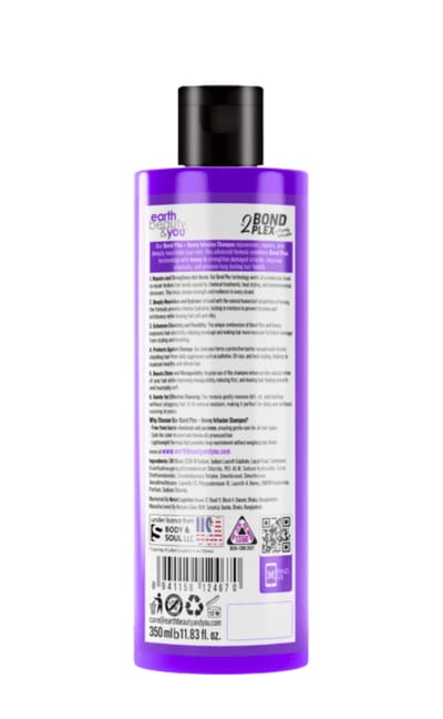 Earth Beauty & You No. 2 Bond Plex + Honey Infusion Restore Repair Shampoo 350 ml - Image 2