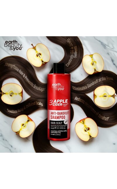 Earth Beauty & You  No. 3 Apple Cider + Salicylic Acid Anti-dandruff Shampoo 350ml - Image 4
